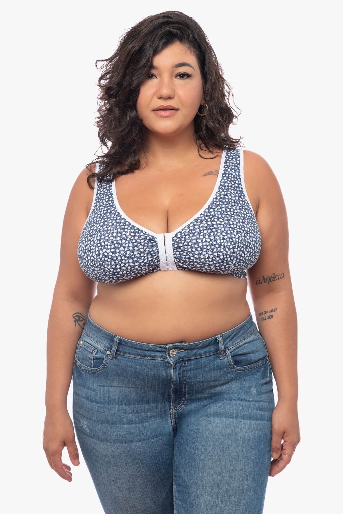 LYDIA front fastening bra (prints)