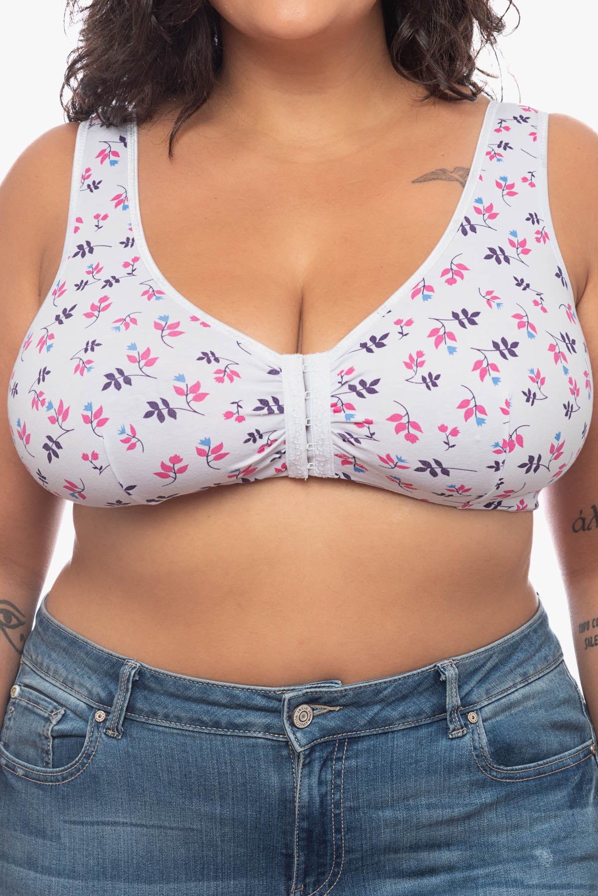 LYDIA front fastening bra (prints)
