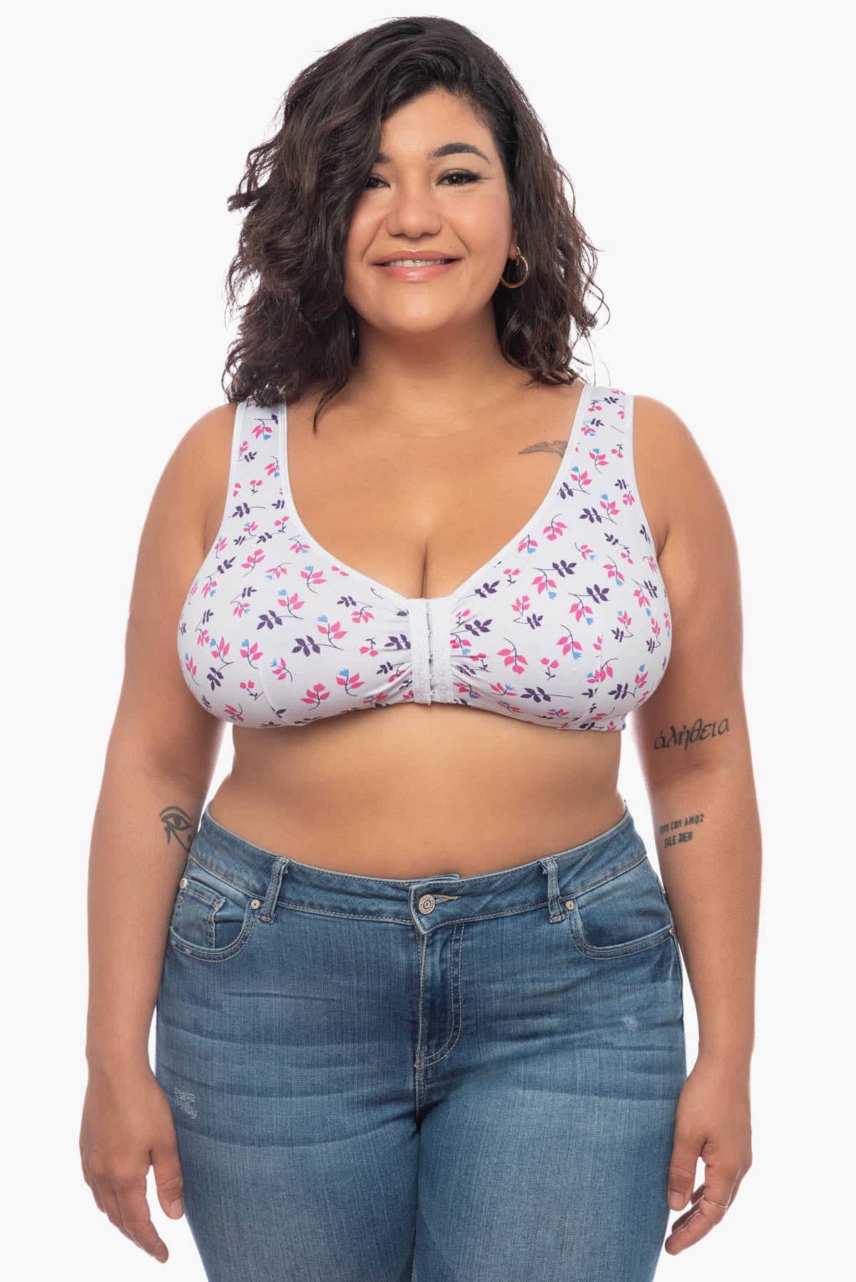 LYDIA front fastening bra (prints)