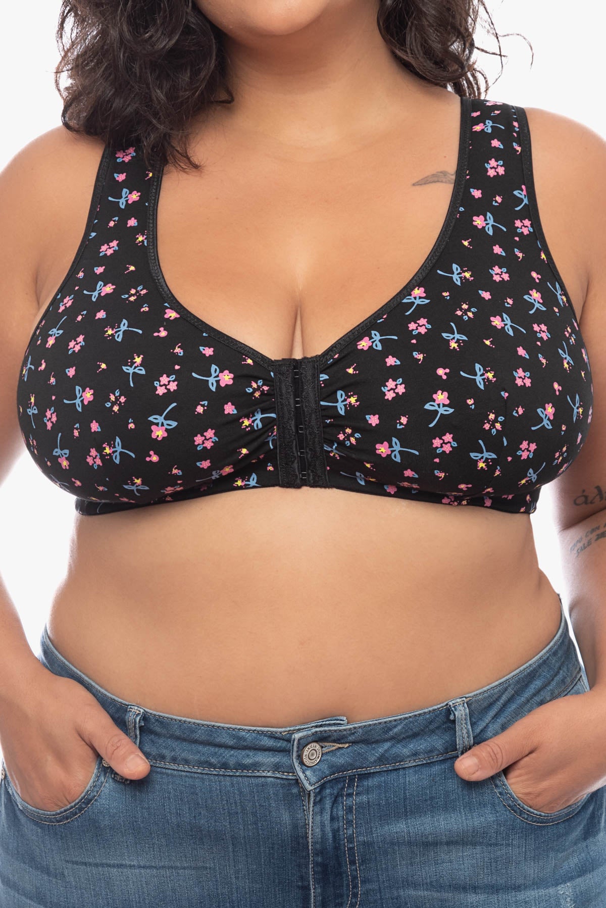 LYDIA front fastening bra (prints)
