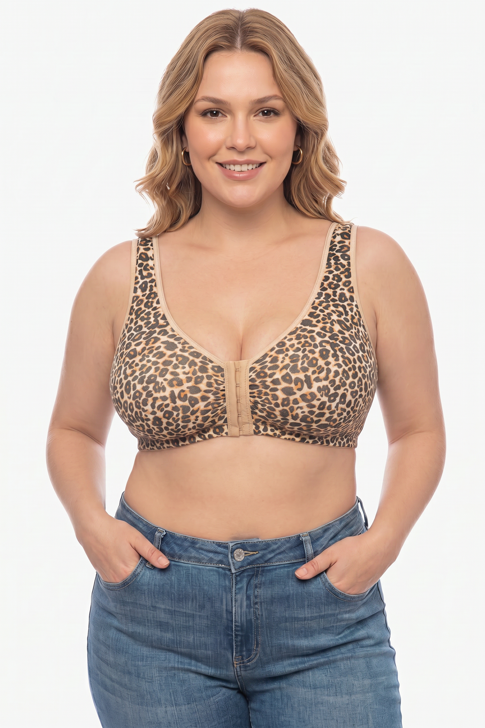 LYDIA front fastening bra (prints)