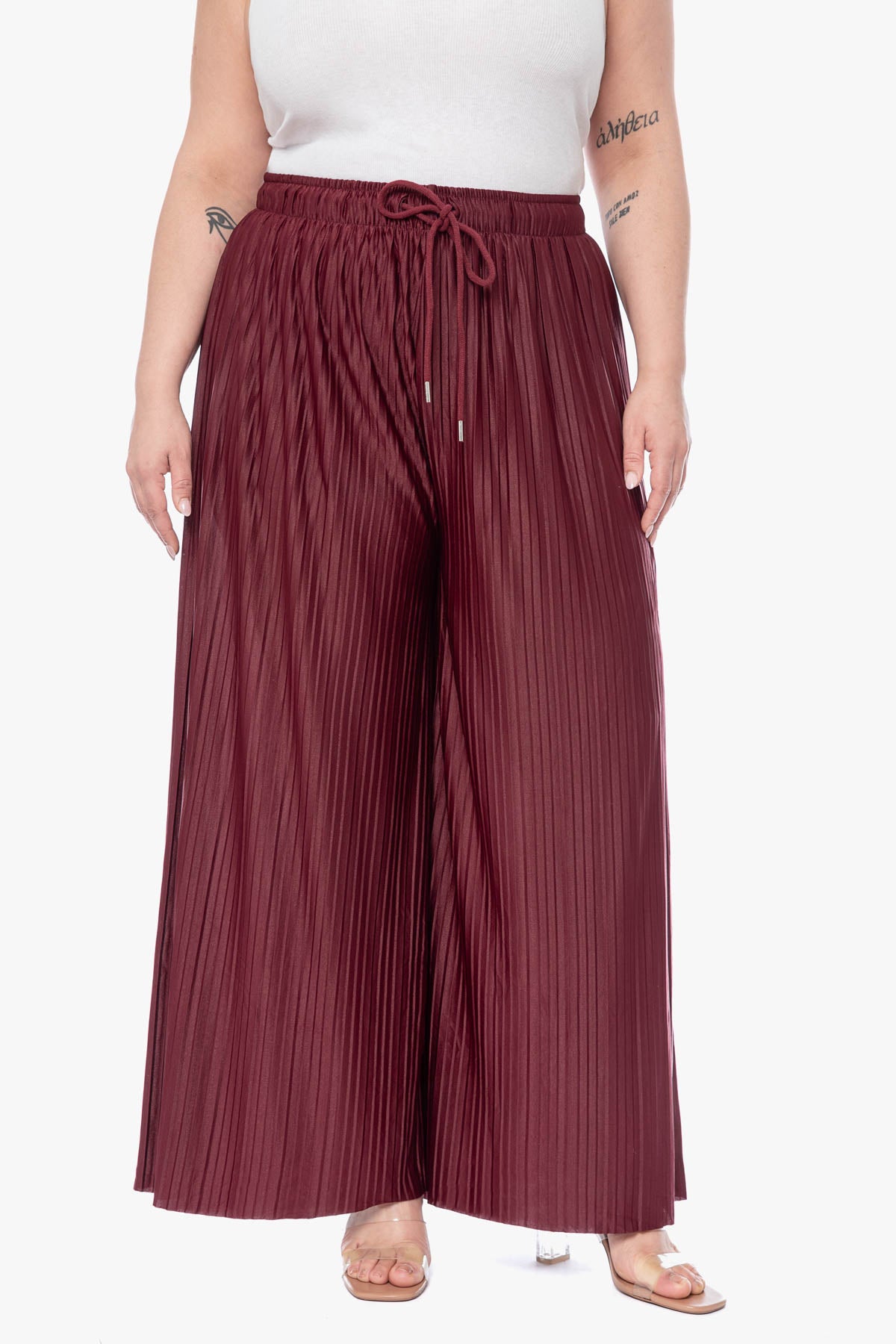 OLIVIA pleated pants