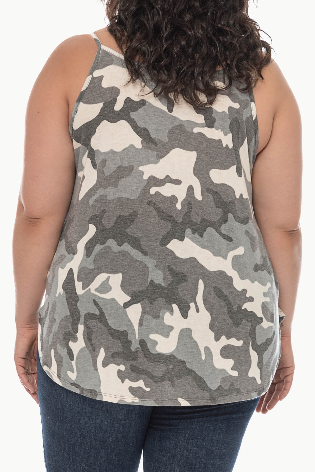 TAYLER camo printed top