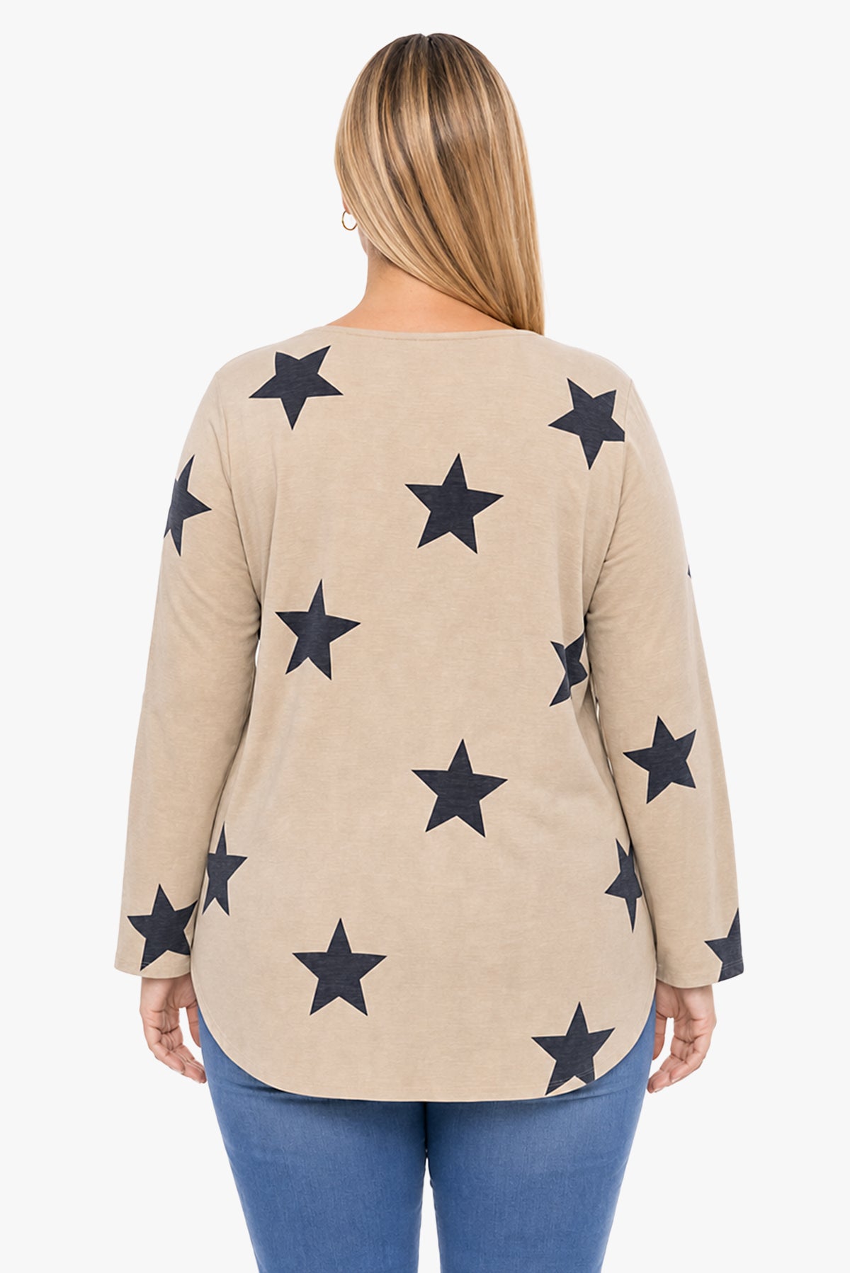 VIOLET star printed top